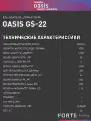 Голубой бензопила цепная бензиновая "Oasis" GS-22