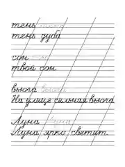 Прописи. Рабочая тетрадь. Письменные слова