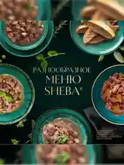 Влажный корм для кошек SHEBA® с уткой. «Ломтики в соусе. Утка», 28 шт по 75г