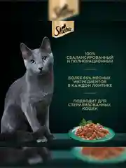 Влажный корм для кошек SHEBA® с уткой. «Ломтики в соусе. Утка», 28 шт по 75г