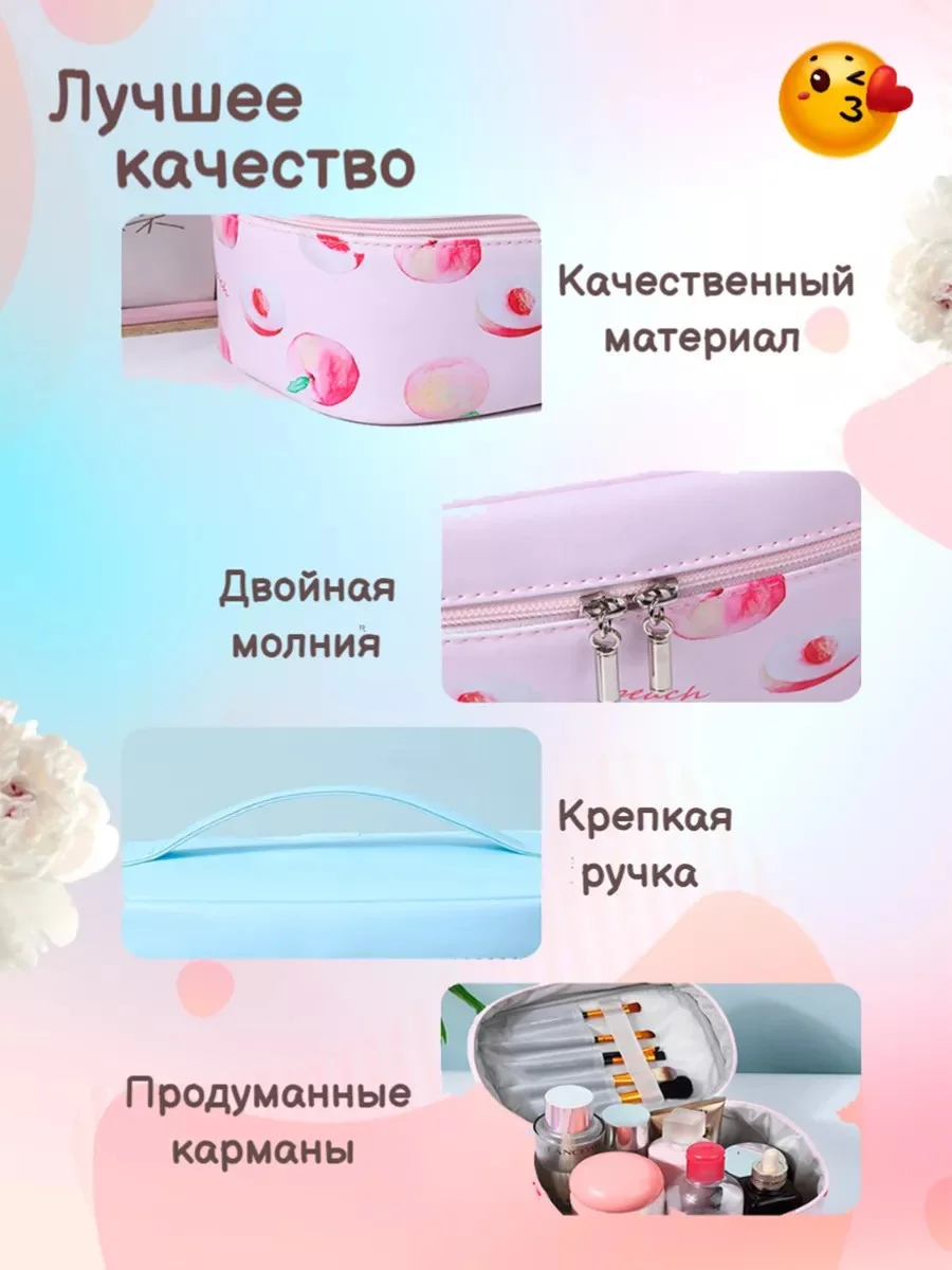 Синий косметичка, бьюти-кейс для косметики, контейнер для косметики, сумка для косметики