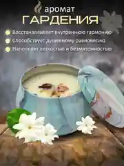 Бирюзовый свеча ароматическая в стакане, аромасвеча