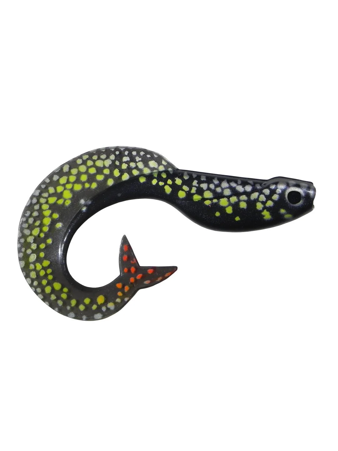 Черный силиконовая приманка из Сербии ORKA MERMAID 7 SB01 5 штук