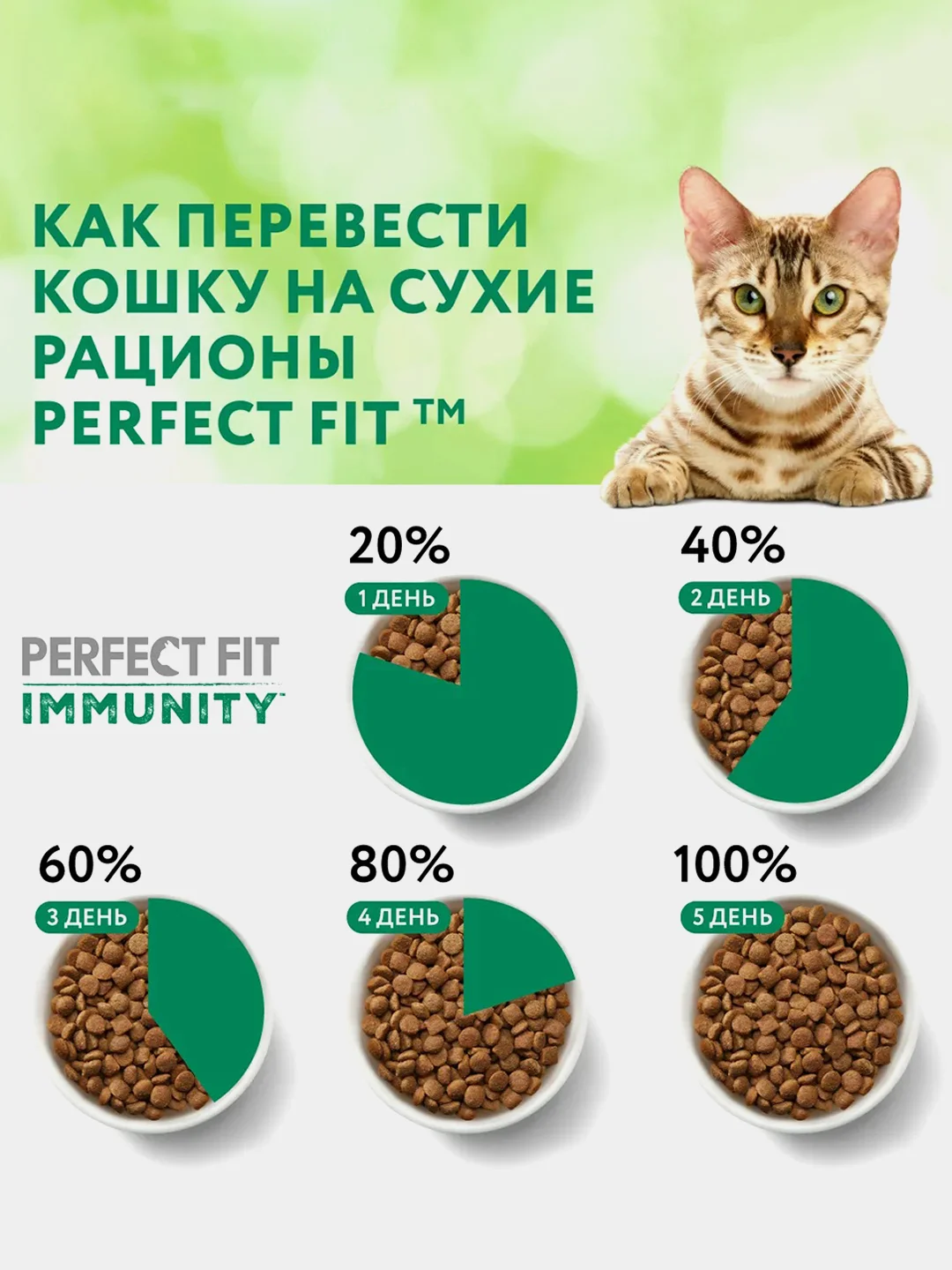 Сухой корм Perfect Fit Immunity для иммунитета кошек, говядина, семяна льна, голубика 580г