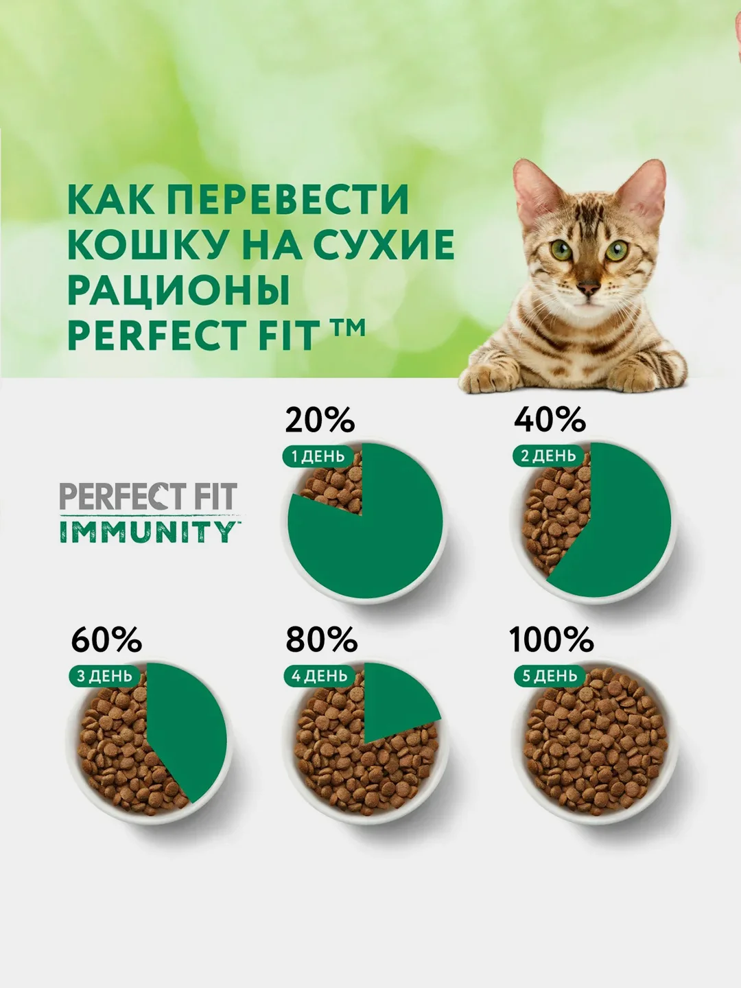 Сухой корм Perfect Fit Immunity для иммунитета кошек говядина, семяна льна, голубика 1.1кг