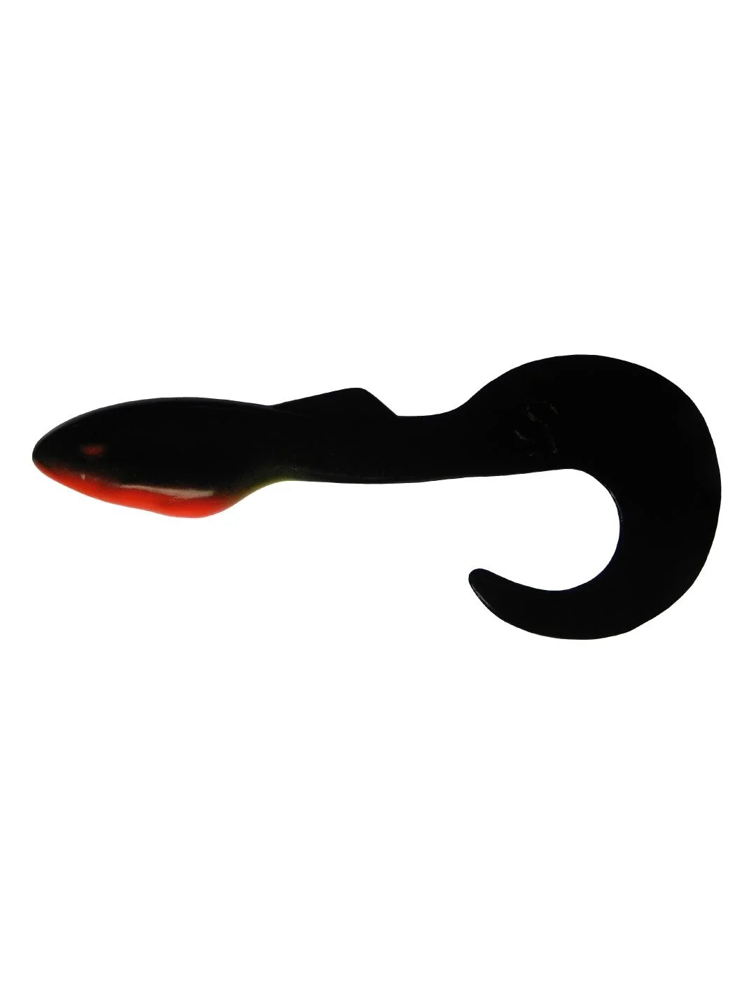 Черный силиконовая приманка из Сербии ORKA Shad Tail 21 B 2 штуки