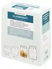 Набор банок с крышками на замке "Glaskraft", 4 шт.