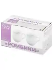 Набор из 2-х кружек серии "Ромбики", 350 мл
