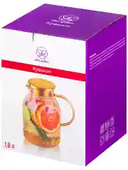 Кувшин "Crystal glass" с металлической крышкой, 1,8 л