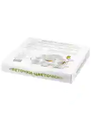 Блюдо-этажерка 3-х ярусная "Веточки-цветочки", 26х26х34 см