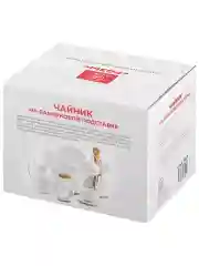 Чайник 900 мл 21,5х13,5х14,5 см Elan Gallery Розы на деревянной подставке