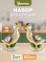 Набор для специй "Уточки", 9,5х5х10,5 см, 60 мл