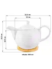 Чайник заварочный 900 мл 22,5х13х14,5 см Elan Gallery Шелк, на деревянной подставке