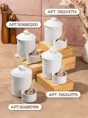 Банка для соли "Розы", 15,5х10х14,5 см., 500 мл