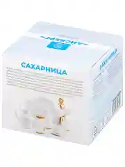 Сахарница серии "Айсберг волны" с крышкой и ложкой, 310 мл