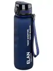 Бутылка для воды 1000 мл Elan Gallery Style Matte с углубл. для пальцев темно-синяя