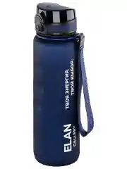 Бутылка для воды 1000 мл Elan Gallery Style Matte с углубл. для пальцев темно-синяя