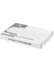 Прямоугольное блюдо с соусницей "Айсберг", 30,5х20х3 см