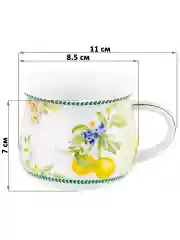 Кружка 250 мл 11х8,5х7 см Elan Gallery Лимоны, бочонок