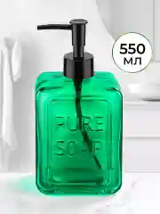 Диспенсер с дозатором "Зеленый", 550 мл