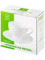 Чайная пара "Птички на ветке"  300 мл
