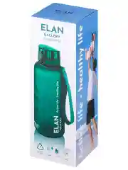 Бутылка для воды 1,5 л Elan Gallery Style Matte, с углублениями для пальцев, темно-зеленая