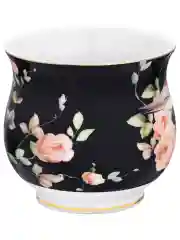 Кружка 480 мл 14х10х9,5 см Elan Gallery Певчие птички на черном, бочонок