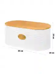 Хлебница с бамбуковой крышкой 34х18х14 см