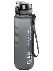 Бутылка для воды 1000 мл Elan Gallery Style Matte с углубл для пальцев серая