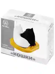 Набор для специй "Кошки черно-белые", 25 мл