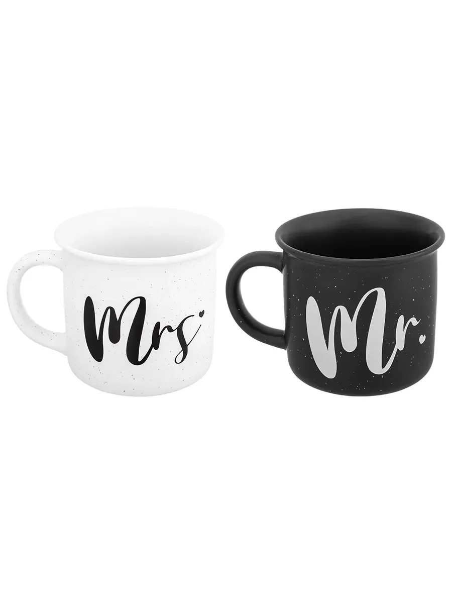 Набор из 2-х кружек "Mrs. аnd Mr.", 400 мл