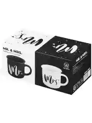 Набор из 2-х кружек "Mrs. аnd Mr.", 400 мл