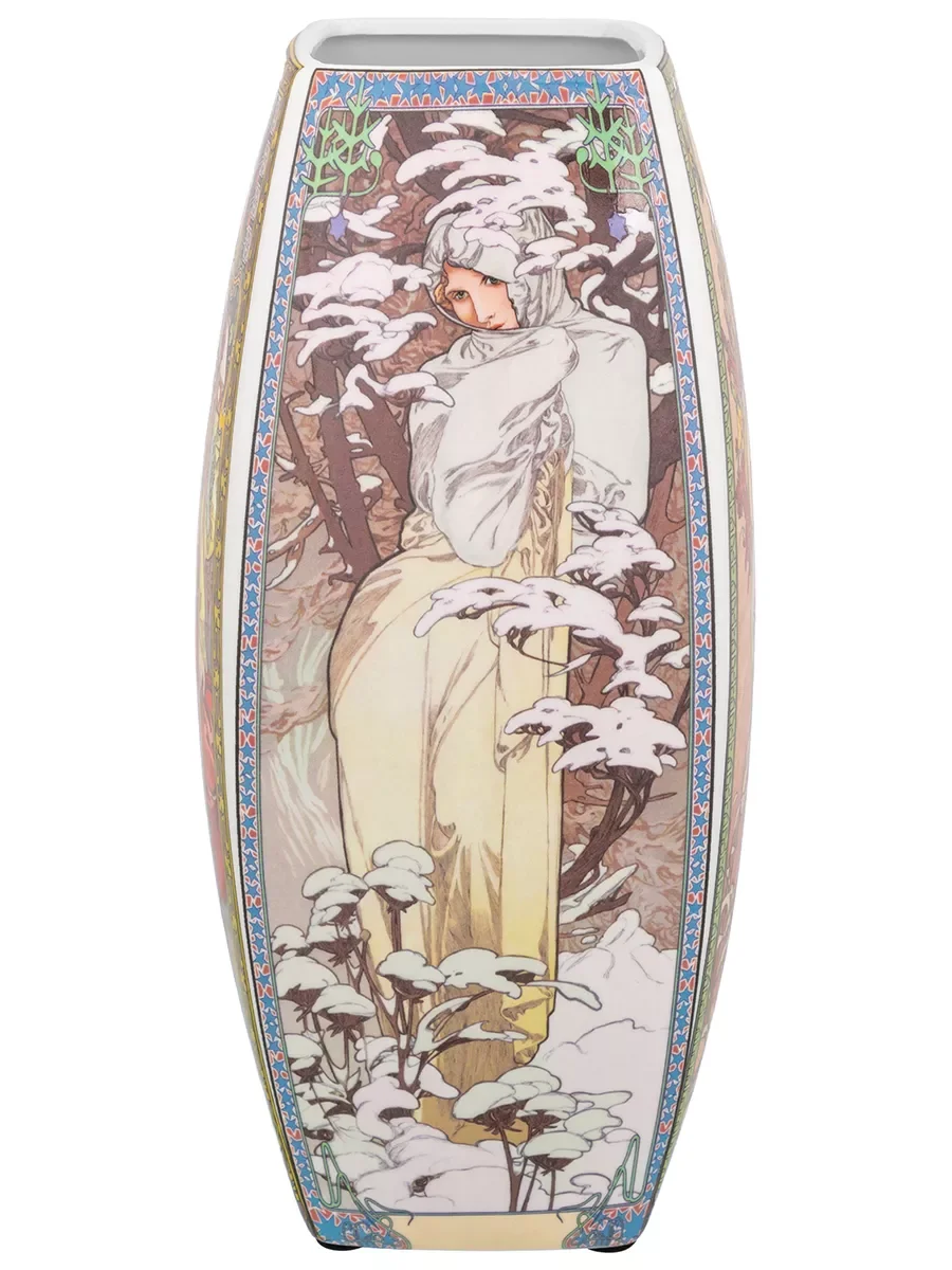 Ваза для цветов "Времена года", 11,5x11,5x25 см, 2 л