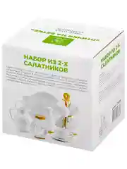 Набор круглых салатников "Птички на ветке", 610 мл, 2 шт.