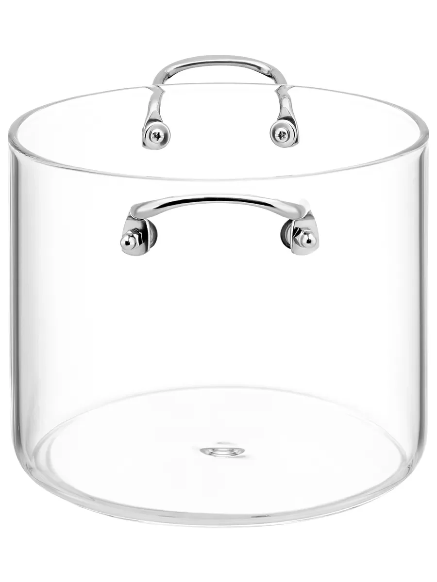 Кастрюля "Crystal glass" с крышкой, 4,5 л