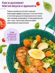 Сковорода глубокая 18 см Elan Gallery ГАРМОНИЯ ВКУСА Изумруд с крышкой, с несъёмной ручкой
