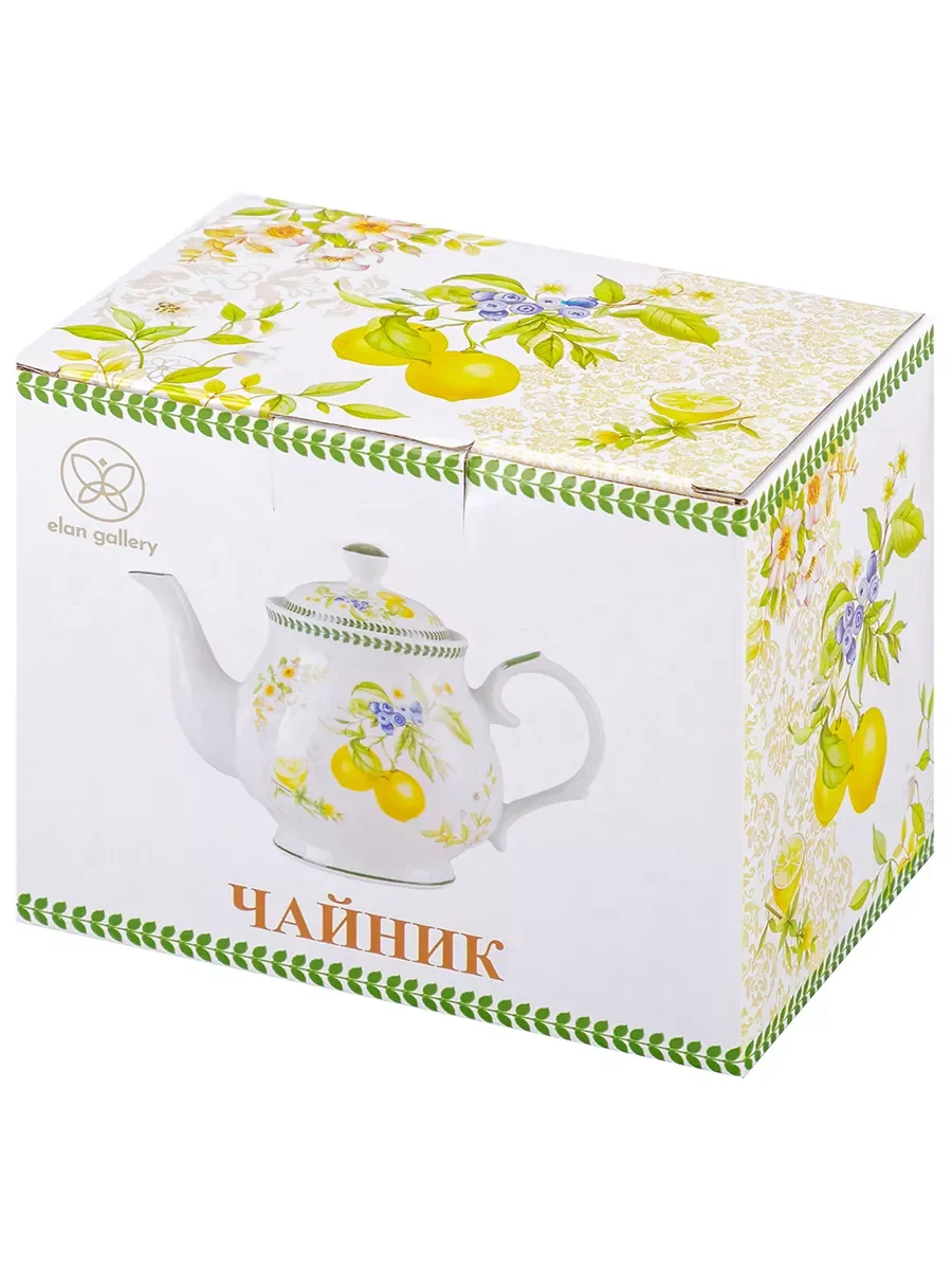 Чайник заварочный 380 мл 17х10х12 см Elan Gallery Лимоны