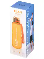 Бутылка для воды 1,5 л Elan Gallery Style Matte, с углублениями для пальцев, оранжевая