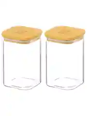 Набор из 2-х банок для хранения "Crystal glass", 1,1 л