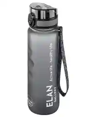 Бутылка для воды 1000 мл Elan Gallery Style Matte, с углублениями для пальцев, серая