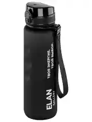 Бутылка для воды 1000 мл Elan Gallery Style Matte с углубл для пальцев черная