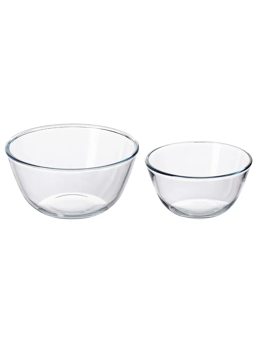 Набор 2 салатников "Crystal glass", 1050 мл и  2,1 л