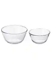 Набор 2 салатников "Crystal glass", 1050 мл и  2,1 л
