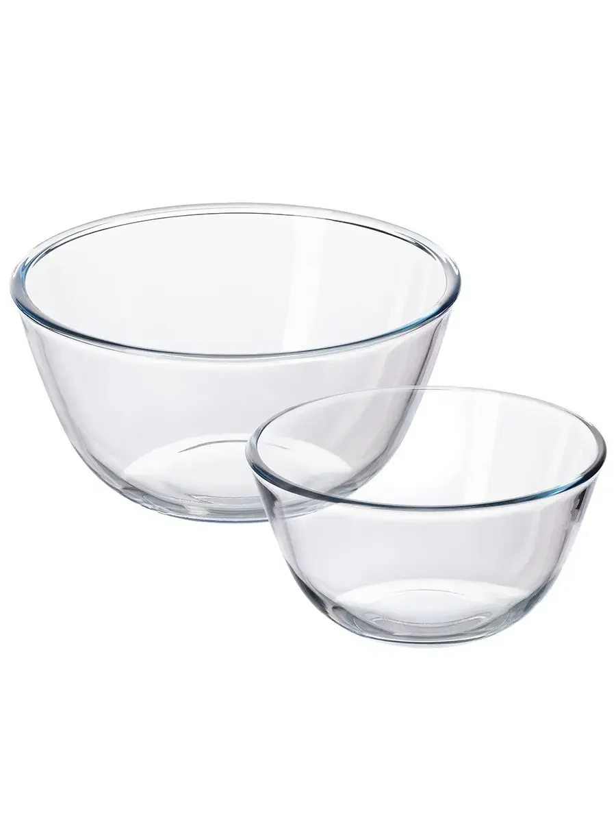 Набор 2 салатников "Crystal glass", 1050 мл и  2,1 л