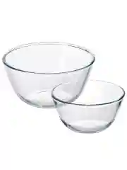 Набор 2 салатников "Crystal glass", 1050 мл и  2,1 л