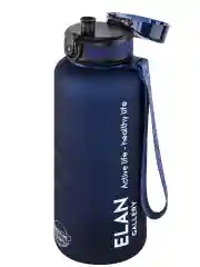 Бутылка для воды 1,5 л Elan Gallery Style Matte, с углублениями для пальцев, темно-синяя
