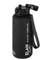 Бутылка для воды 1,5 л Elan Gallery Style Matte, с углублениями для пальцев, черная