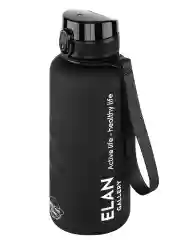 Бутылка для воды 1,5 л Elan Gallery Style Matte, с углублениями для пальцев, черная