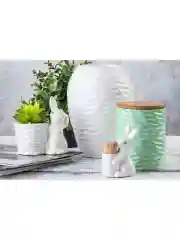 Ваза Elan Gallery "Листья Ивы", пломбир, 15*15*20 см, 2,25 л
