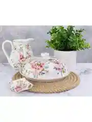 Блинница 23х23х9,5 см Elan Gallery Яблоневый цвет на белом